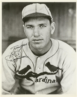 Dizzy Dean Signed & Inscribed 8x10 Photograph (JSA)